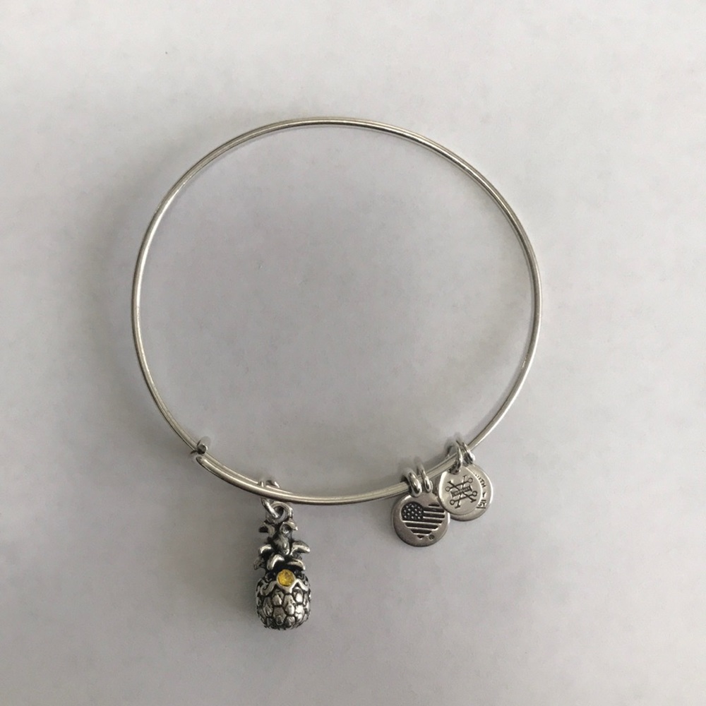 Alex and Ani Pineapple Charm Bracelet